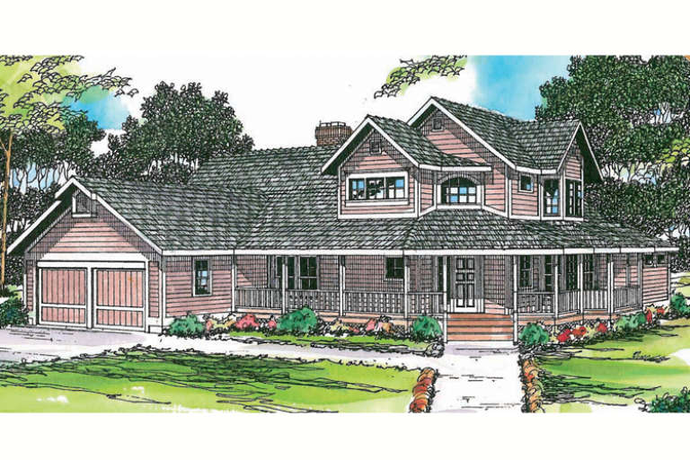 Country House Plan #035-00034 Elevation Photo