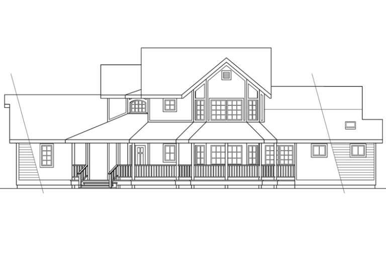 Country House Plan #035-00034 Elevation Photo
