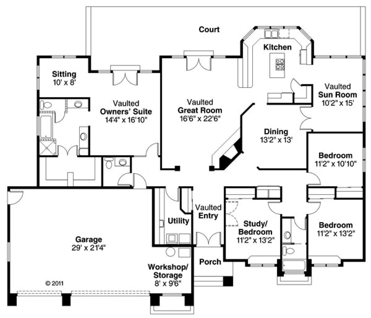 Floor Plan for House Plan #035-00035