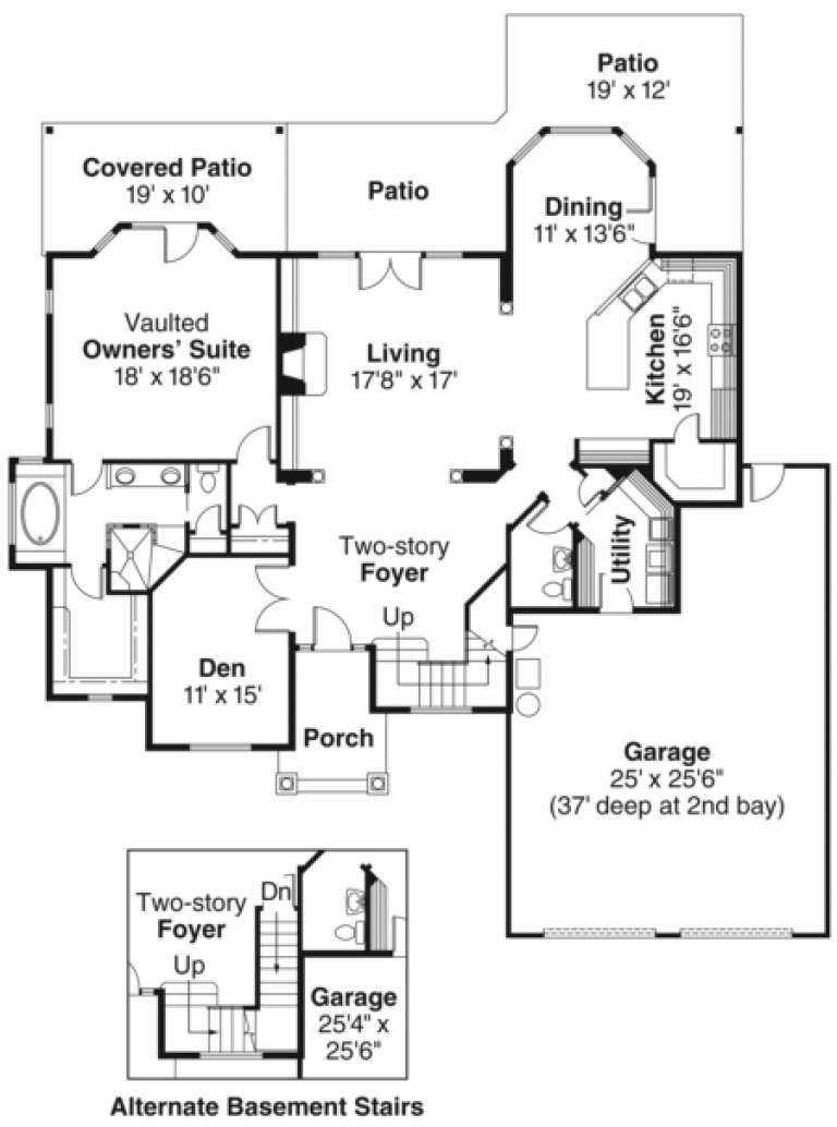 House Plan House Plan #686 Drawing 1