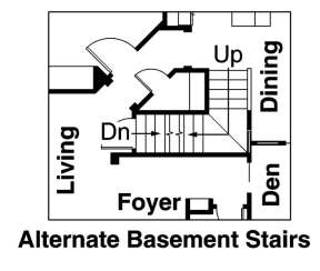 Alternate Basement for House Plan #035-00039