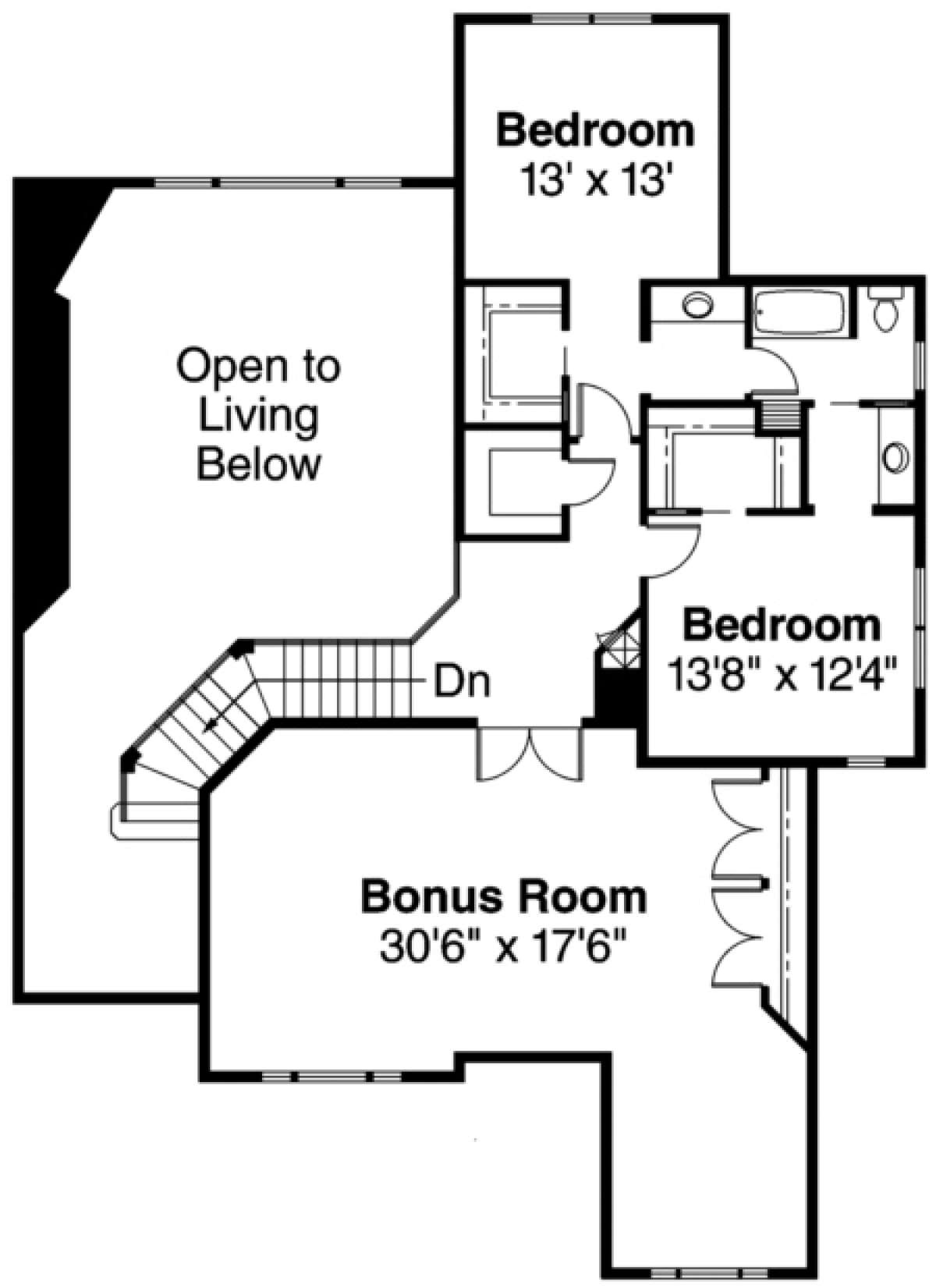 Floorplan 2 for House Plan #035-00040
