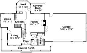 Floorplan 1 for House Plan #035-00043