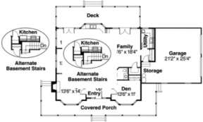 First Floor for House Plan #035-00044