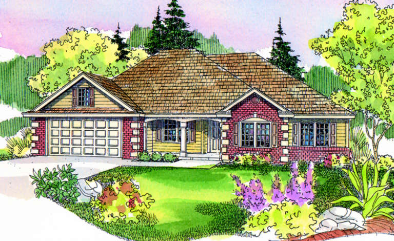 House Plan House Plan #695 Front Elevation