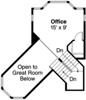 Second Floor for House Plan #035-00048