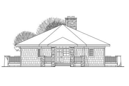 Cabin House Plan #035-00049 Elevation Photo