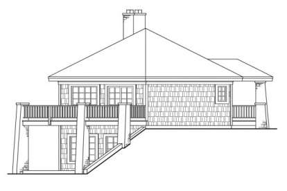 Cabin House Plan #035-00049 Elevation Photo