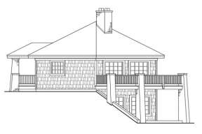 Cabin House Plan #035-00049 Elevation Photo