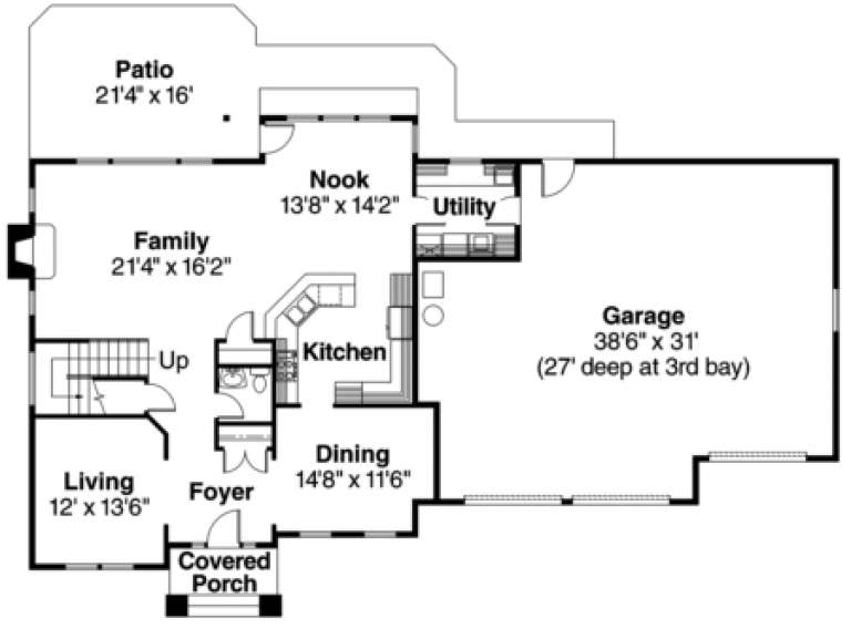 House Plan House Plan #700 Drawing 1