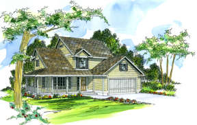 Traditional House Plan #035-00056 Elevation Photo