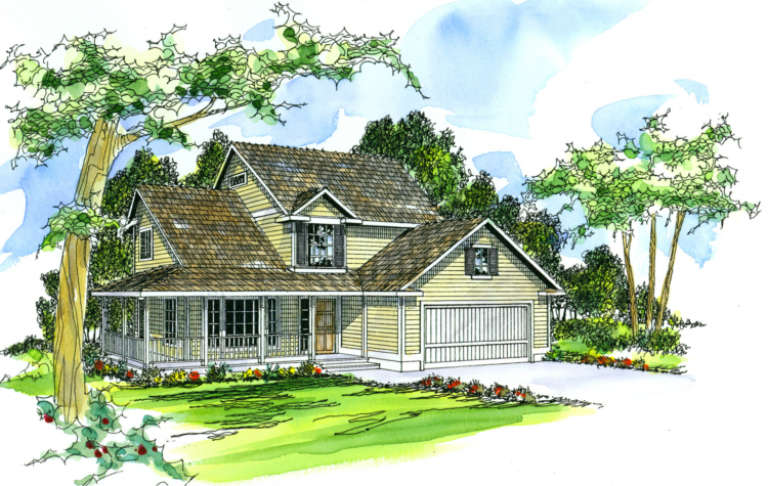 House Plan House Plan #705 Front Elevation