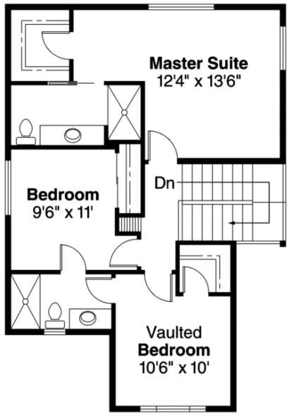 Second Floor for House Plan #035-00057