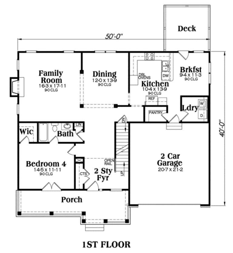 House Plan House Plan #71 Drawing 1