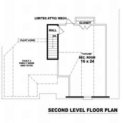 Floorplan 2 for House Plan #053-00489
