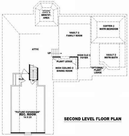 Floorplan 2 for House Plan #053-00490