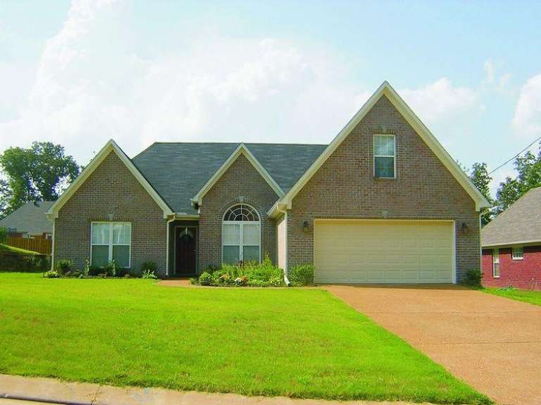 French Country House Plan #053-00493 Elevation Photo