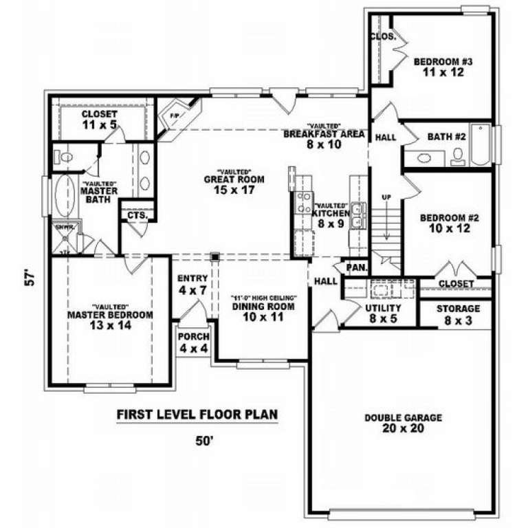 House Plan House Plan #7114 Drawing 1