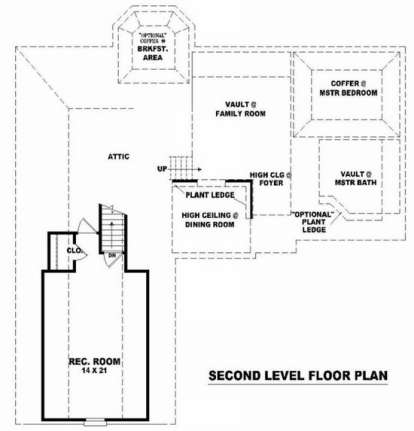 Floorplan 2 for House Plan #053-00495