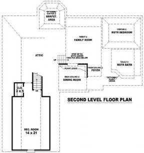 Floorplan 2 for House Plan #053-00496