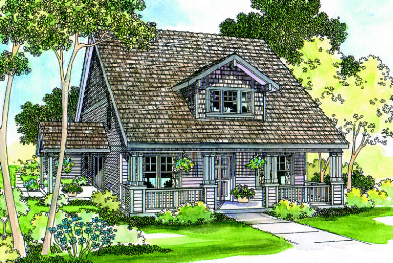 Country House Plan #035-00063 Elevation Photo