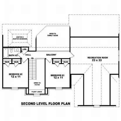 Floorplan 2 for House Plan #053-00501