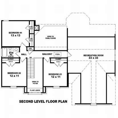 Floorplan 2 for House Plan #053-00503
