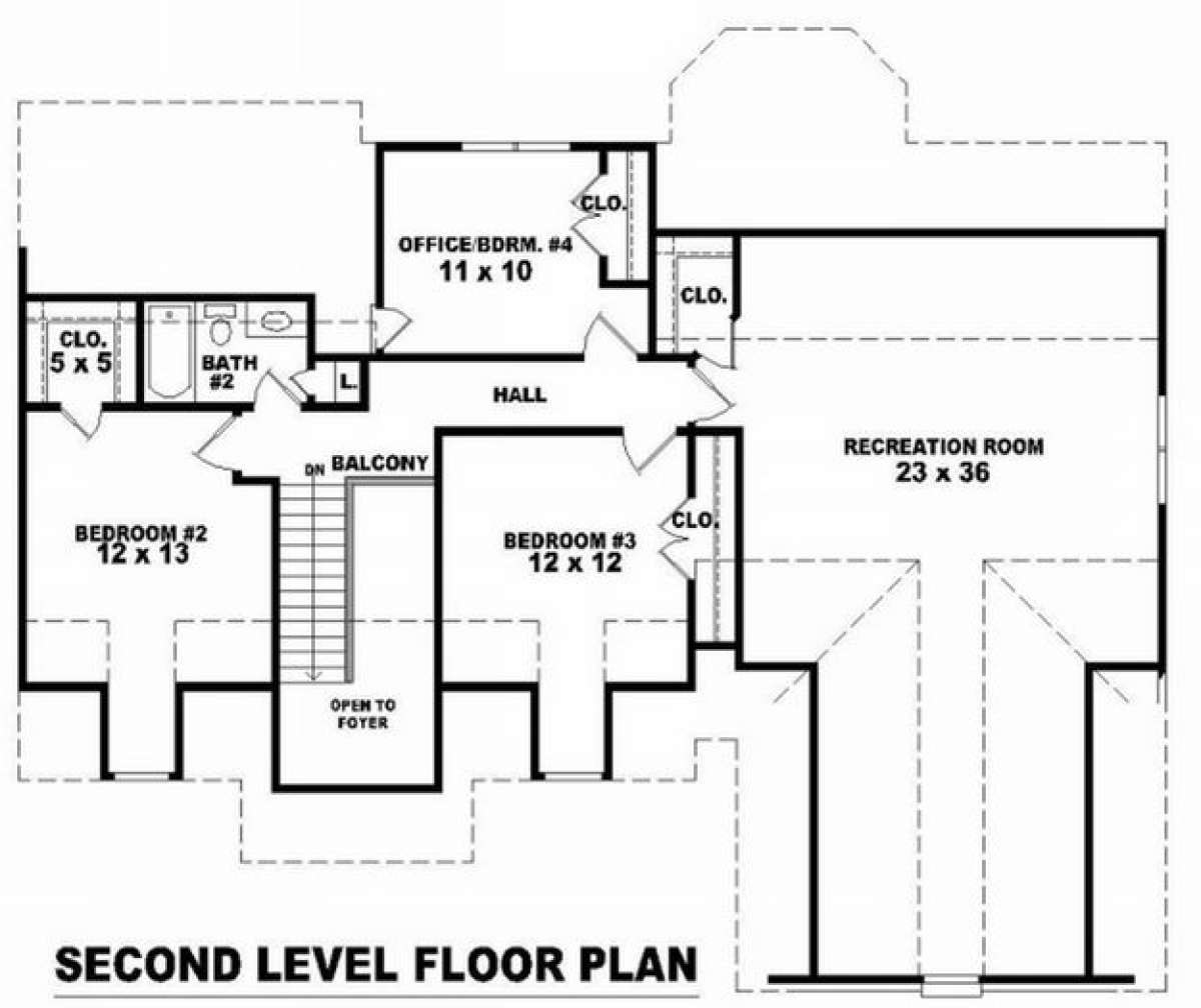 Floorplan 2 for House Plan #053-00506