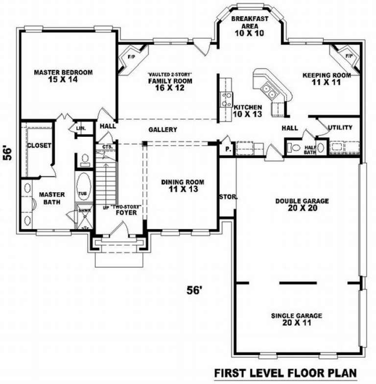 House Plan House Plan #7128 Drawing 1