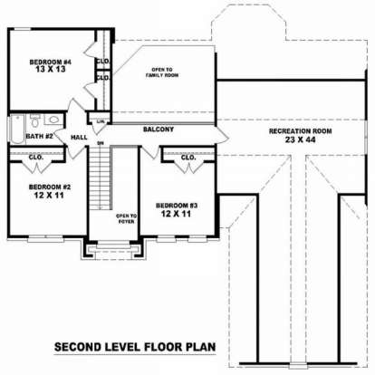 Floorplan 2 for House Plan #053-00507