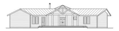 Cabin House Plan #035-00064 Elevation Photo