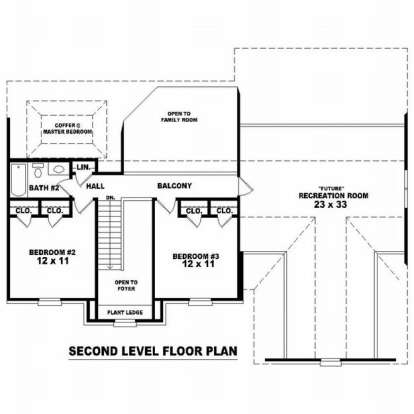 Floorplan 2 for House Plan #053-00512