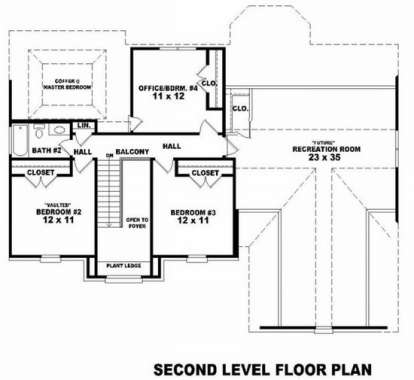 Floorplan 2 for House Plan #053-00516