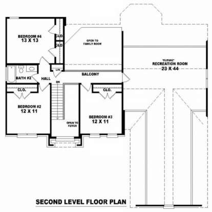 Floorplan 2 for House Plan #053-00520