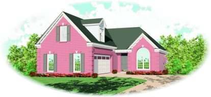 Traditional House Plan #053-00521 Elevation Photo