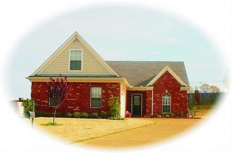 French Country House Plan #053-00522 Elevation Photo