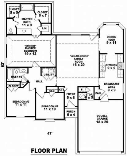 Floorplan1 for House Plan #053-00523