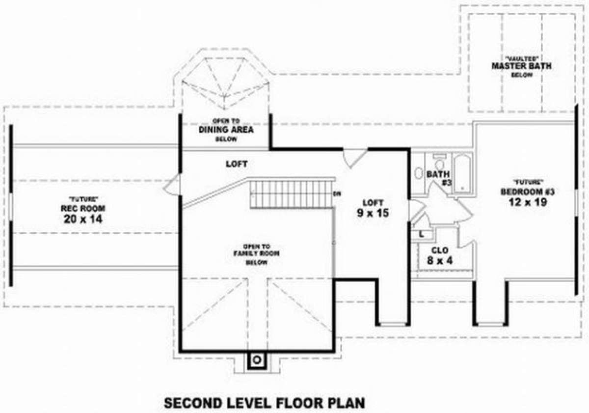 Floorplan 2 for House Plan #053-00524