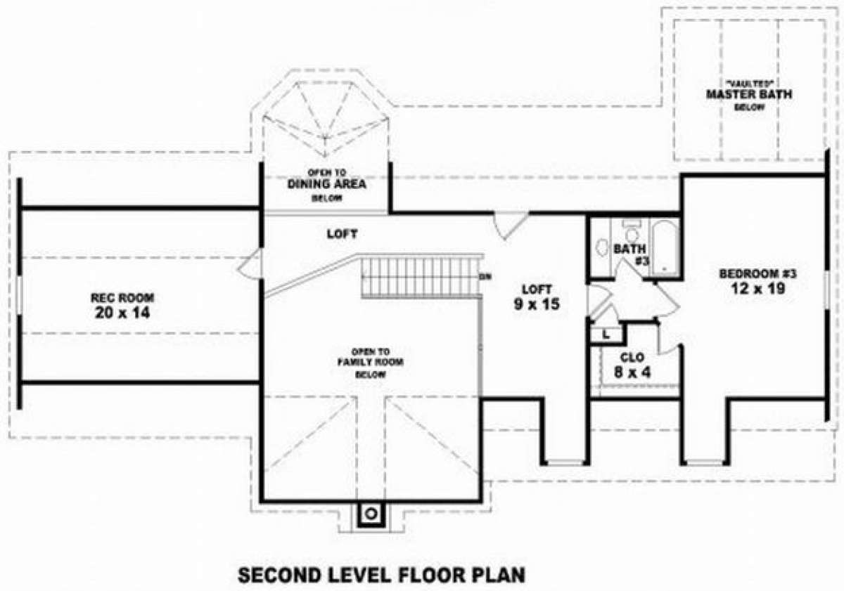 Floorplan 2 for House Plan #053-00526