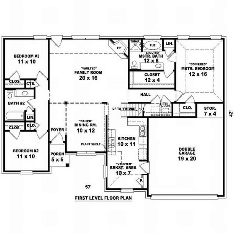 House Plan House Plan #7148 Drawing 1