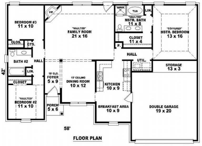 House Plan House Plan #7149 Drawing 1