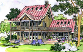 Contemporary House Plan #035-00066 Elevation Photo