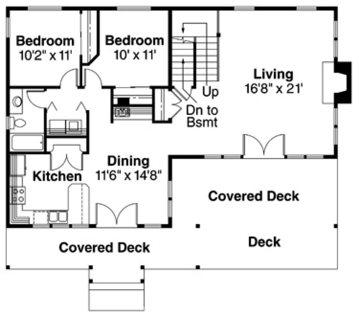 Floorplan 1 for House Plan #035-00066