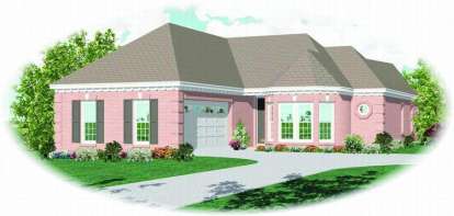 French Country House Plan #053-00531 Elevation Photo