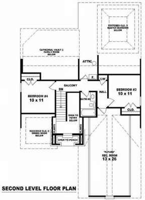 Floorplan 2 for House Plan #053-00537