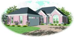 European House Plan #053-00538 Elevation Photo