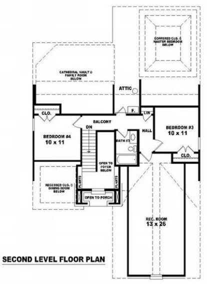 Floorplan 2 for House Plan #053-00541