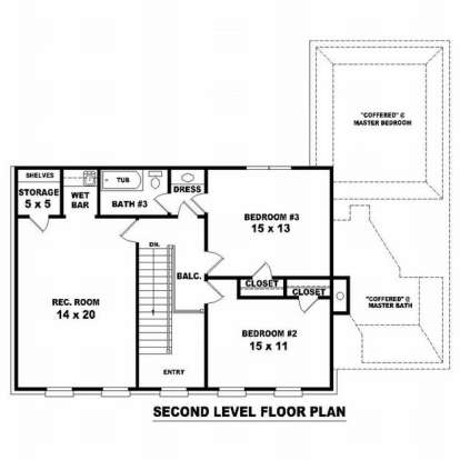 Floorplan 2 for House Plan #053-00542