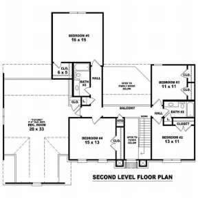 Floorplan 2 for House Plan #053-00545