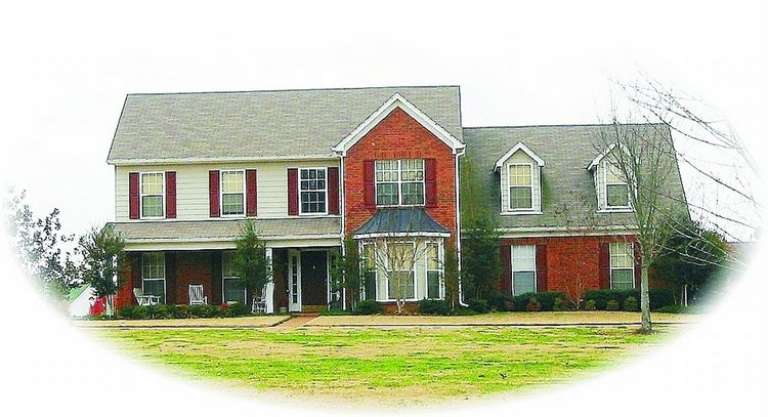 Country House Plan #053-00547 Elevation Photo